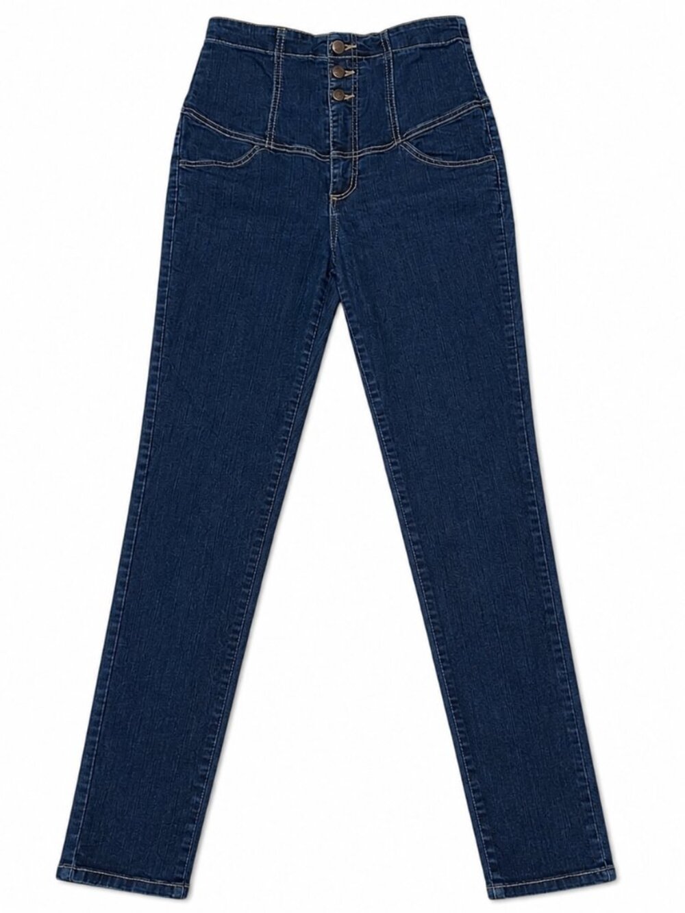 Encore Womens High Waisted Skinny Jeans Size 9 Blue Stretch Denim USA